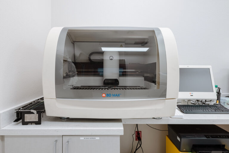 BD MAX equipment used to analyze swab samples and identify STD diseases.