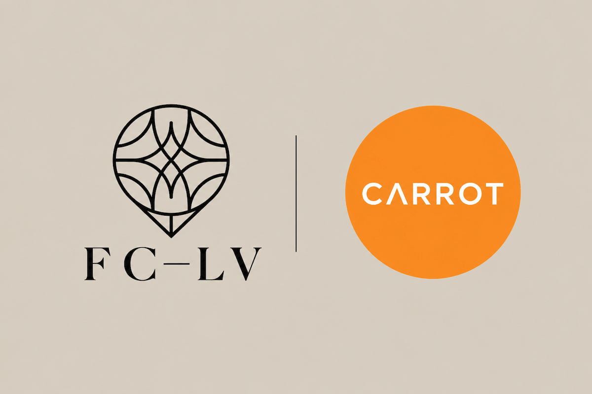 The Fertility Center of Las Vegas and Carrot Fertility logos displayed side by side